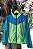 Jaqueta de Velame Azul com Verde Fem P - Imagem 1