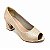 Peep Toe Hellen Suzan  Salto Bloco Baixo Gliter Cobre - Imagem 1