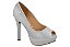 Peep Toe Vizzano Meia Pata Salto 12 Metal Paris - Imagem 1