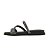 Chinelo Beira Rio Flat 3 tiras Cristal - Imagem 2