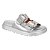 Chinelo Vizzano Flat 2 Fivelas com cristais Metalizado - Imagem 1