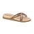 Chinelo Beira Rio Flat tiras Transpassadas - Imagem 2