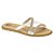 Chinelo Moleca Rasteira Tiras Transpassadas - Imagem 3