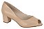 Peep Toe Beira Rio Salto Bloco Baixo - Imagem 2