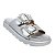 Chinelo Vizzano Flat 2 Fivelas com cristais Metalizado - Imagem 4