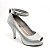 Peep Toe Hellen Suzan Tornz Strazz Gliter Prata - Imagem 1