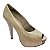 Peep Toe Hellen Suzan Meia Pata Salto 12 Lumicolor Cobre - Imagem 1