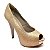 Peep Toe Hellen Suzan Meia Pata Salto 12 Gliter Cobre - Imagem 1