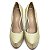 Sapato Hellen Suzan Meia Pata Salto 9 Gliter Dourado - Imagem 3
