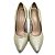 Sapato Hellen Suzan Bico Fino Salto 9 Gliter Dourado - Imagem 2