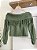 CROPPED OMBRO A OMBRO COM FRANJA EM TRICOT - Imagem 3
