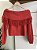 CROPPED OMBRO A OMBRO COM FRANJA EM TRICOT - Imagem 2