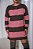 VESTIDO LISTRADO EM TRICOT MOUSSE - Imagem 1