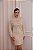 VESTIDO GOLA RENDADA EM TRICOT - Imagem 1