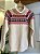 BLUSA GOLA ALTA EM TRICOT JACCARD - Imagem 5