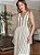 VESTIDO MIDI LISTRADO EM TRICOT LUREX - Imagem 1