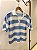 BLUSA POLO LISTRADA EM TRICOT - Imagem 1