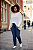BLUSA AMPLA PUNHOS LARLGOS EM TRICOT - Imagem 1