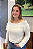 BLUSA OMBRO A OMBRO FRANJAS EM TRICOT - Imagem 2