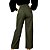 Calça Feminina Wide Leg Verde musgo - Imagem 3