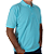 Polo masculina azul claro piquet - Imagem 2
