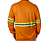 Camiseta Malha Fria Manga Longa Laranja Faixa Refletiva - Imagem 3