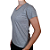 Camiseta Feminina Malha Fria Cinza Mescla kit 3 peças - Imagem 2
