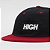 BONÉ HIGH 6 PANEL LOGO BLACK/RED - Imagem 3