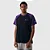 CAMISETA CHAMPION RAGLAN MINI SCRIPT BLACK PURPLE - Imagem 1