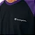 CAMISETA CHAMPION RAGLAN MINI SCRIPT BLACK PURPLE - Imagem 3