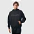 MOLETOM CHAMPIOM ACTIVE TECH HOODIE OUTLINE SCRIPT LOGO BLACK - Imagem 1