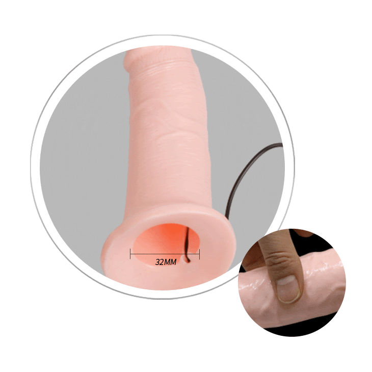 Cinta Peniana Com Pênis Oco Com Vibração Multivelocidade - Imagem 2