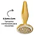 Plug Anal YUPI Dourado PARA Iniciantes - HA133D - Imagem 5