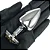 Plug Anal  Com Pedra Cravejada -PRATA C/DOURADO  TAM-M -HA144CD - Imagem 1