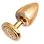 Plug Anal Com Pedra Cravejada DOURADO TAM-M HA144DD - Imagem 1