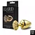 Plug de Metal Com Pedras Cravejadas (HA135D) - Dourado TAM M - Imagem 3