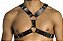Harness Para Peitoral X- Harness em Couro Sintético- Contém: 1 Arreio - Preto - Imagem 1