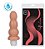 Plug Anal C/ Vibro 16 X 4,50 CM Cor Bege- 2 PILHAS BRINDES - Imagem 1