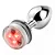 Joia Plug Anal em Alumínio 7 x 2,8 cm Com Luz de LED e Controle Remoto - Imagem 2