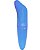 Mini Vibrador Golfinho Com Ponta Estimuladora De Ponto G Liso Vibração Única Azul - Imagem 3