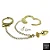 Kit Algema e Plug Cravejado P (HA146) - Dourado - Imagem 1