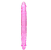 Pênis Dildo Duplo -Double Dones My Florence, Prótese Maciça Dupla em Silicone Jelly-Cor: Rosa 36X3,8CM - Imagem 2