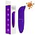 Vibrador Ponto G com Formato Golfinho Aveludado  Cor Roxo - Imagem 1