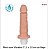 Prótese Com Vibrador Cor Bege Medida: 17,5 x 3,8 cm ( aproximadamente) KT307 - Imagem 5