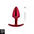 Plug Metálico Anatômico (HA138) - Vermelho TAM P - Imagem 2