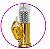 Vibrador Rotativo Ponto G Multivelocidade Cor Dourado ( BRINDE 4 Pilhas AAA - Imagem 4