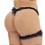 Calcinha Fio em Microfibra com Perneira em Tule Lacinho - BLACK- - Imagem 6