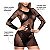 Mini Vestido Arrastão Sensual Com Manga Tamanho Único-Y6413- - Imagem 1