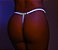 Calcinha Ajustável Sexy Hot Frase Brilha No Escuro Neon- PUTINHA-BRANCO-Y5078 - Imagem 1