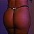 Calcinha Ajustável Sexy Hot Frase Brilha No Escuro Neon-Y5078 Cor:Preto; Frases:Sexy - Imagem 1